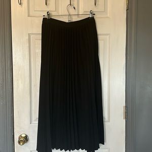 A NEW DAY: Black pleated skirt with elastic waistband